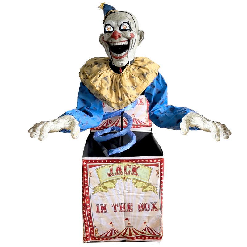 Bevægende Jack-in-the-Box Klovnefigur Med Lyd & Lys