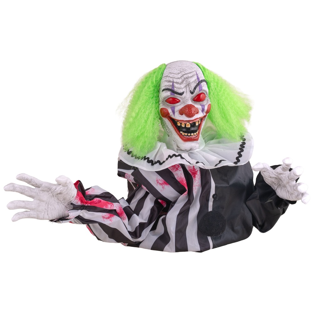 Horror Clown Borddekoration Med Lyd & Lys
