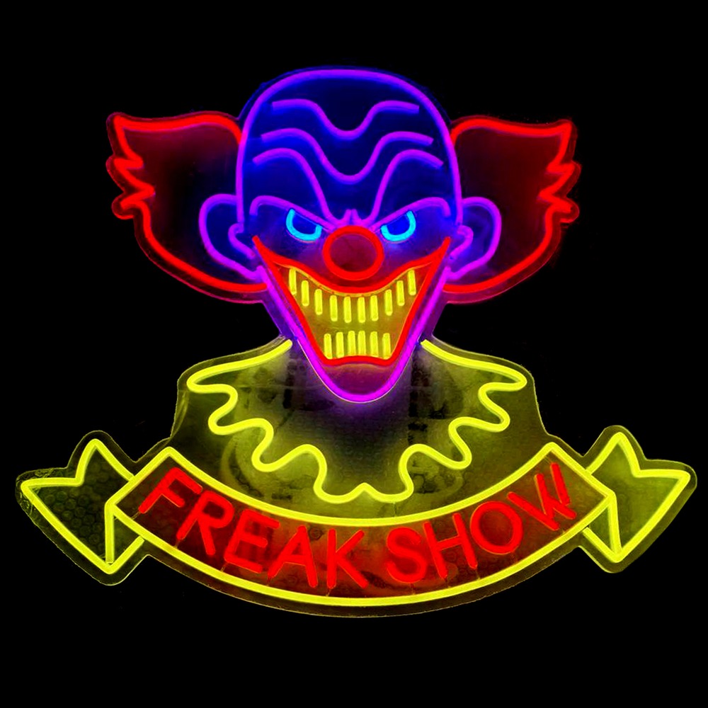Freak Show Klovn Neonskilt