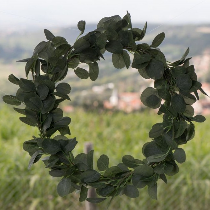 Eukalyptus Krans - 1 stk (50 cm) | Natur tema Vægopsats - Temashop
