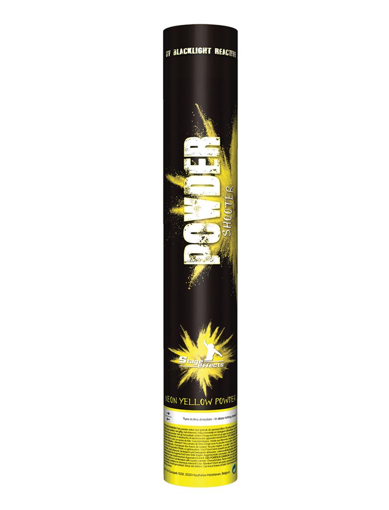 Farvepulver Shooter UV Neongul - 1 stk (40 cm) | UV / Neon Konfetti - Temashop