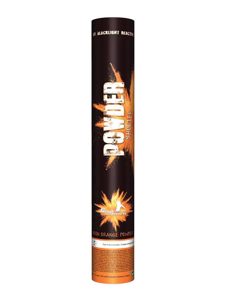 Farvepulver Shooter UV Neonorange - 1 stk (40 cm) | UV / Neon Konfetti - Temashop