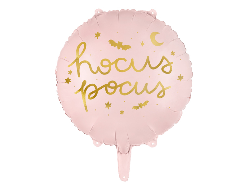 Hocus Pocus Folieballon Lyserød/Guld