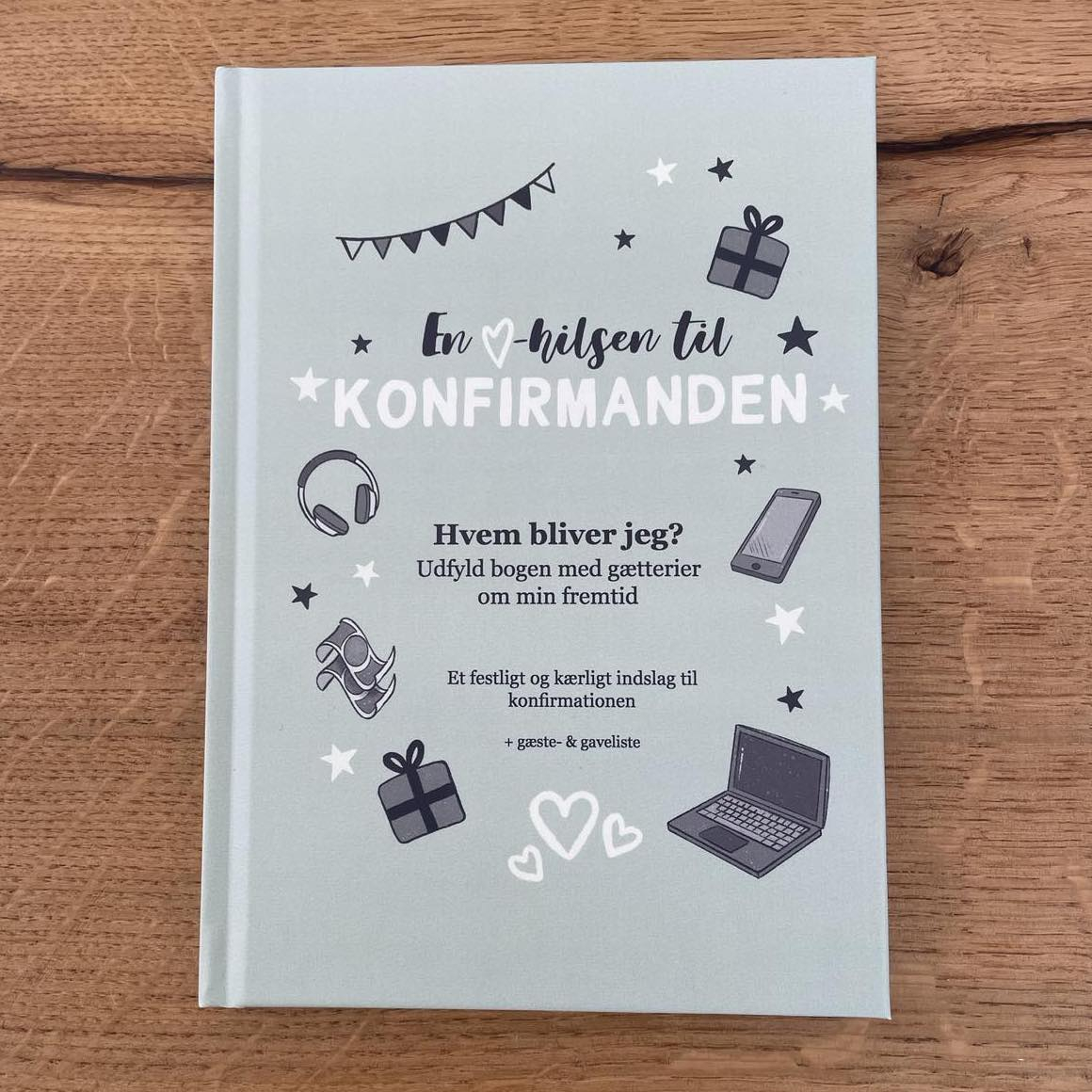 En Hilsen Til Konfirmanden Mintgrøn - 1 stk | Konfirmation Gæstebøger - Temashop