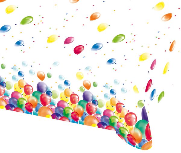 Festballoner Dug Hvid - 1 stk (120 x 180 cm) - Temashop