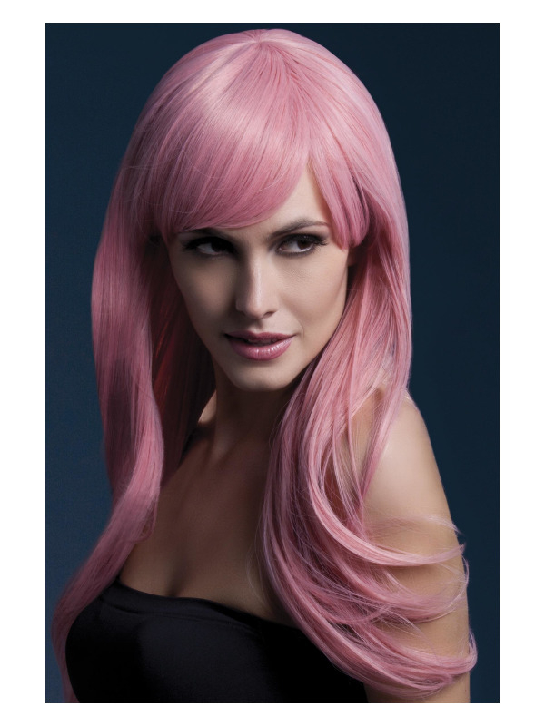 Fever Sienna Paryk Pastelpink | Pink tema Paryk - Hovedtilbehør - Temashop