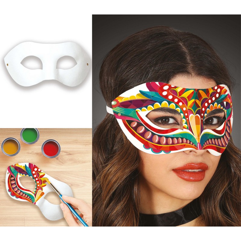 Masquerade Mal-Selv Maske | Masquerade Maske - Hovedtilbehør - Temashop