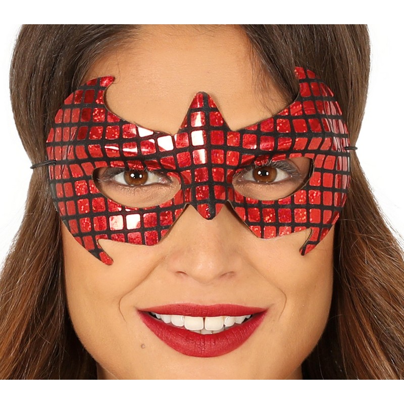 Edderkop Superhelt Øjenmaske | Spider-Man Maske - Hovedtilbehør - Temashop