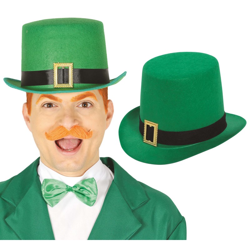 St. Patrick's Day Tophat Grøn | Sankt Patricks dag Hat / Hue / Hjelm - Hovedtilbehør - Temashop