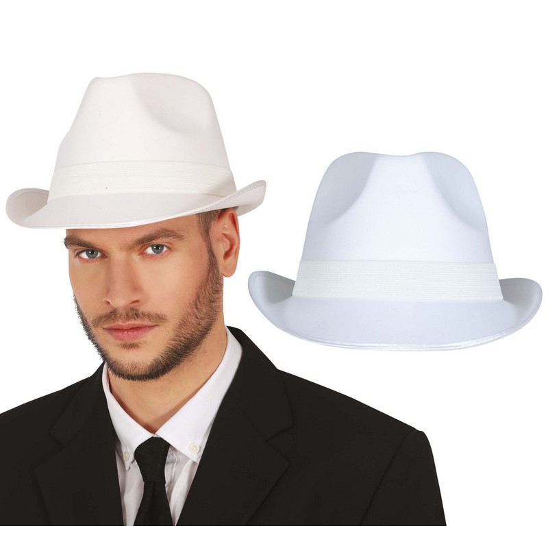 20'er Fedora Hvid
