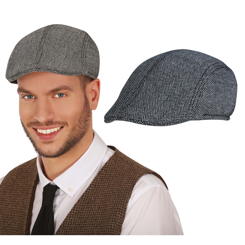 Peaky Blinders Sixpence Grå | Peaky Blinders Hat / Hue / Hjelm - Hovedtilbehør - Temashop