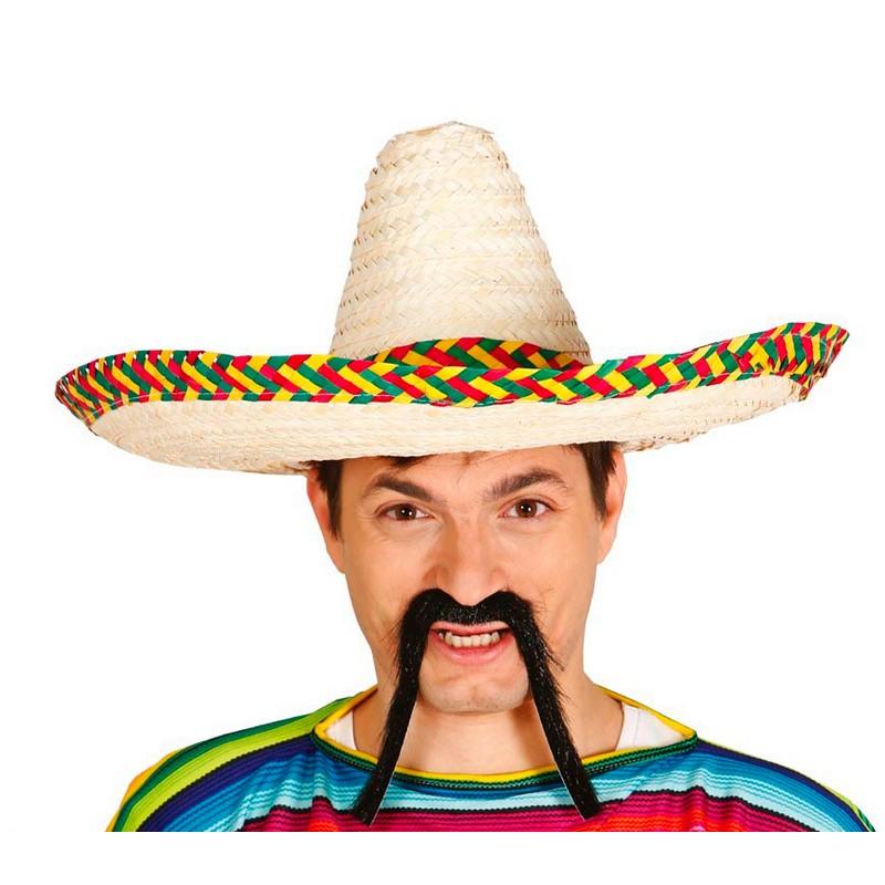 Sombrero Stråhat Multi | Mexico Hat / Hue / Hjelm - Hovedtilbehør - Temashop