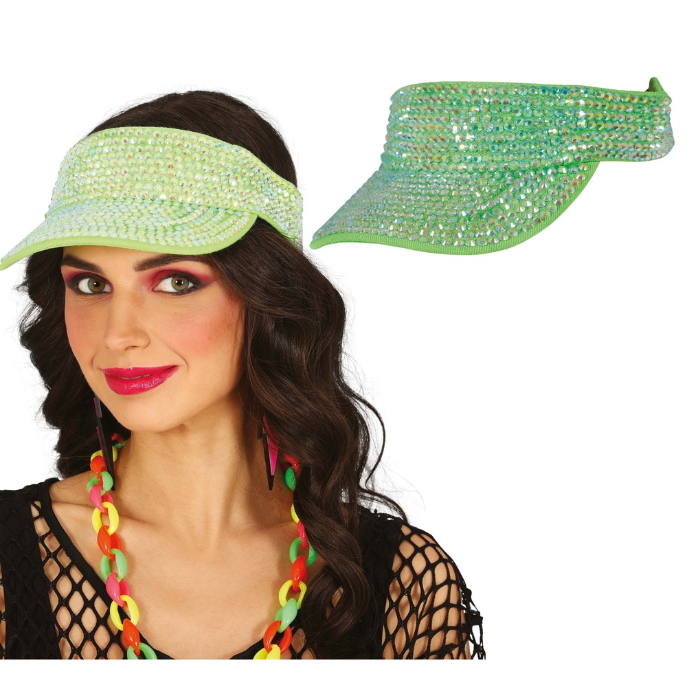 80'er Glimmer Solskærm Kasket Grøn