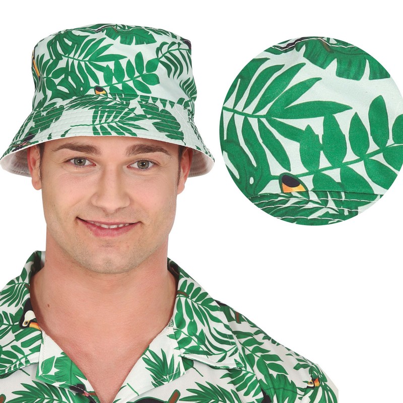 Hawaii Palme Bøllehat | Hawaii Hat / Hue / Hjelm - Hovedtilbehør - Temashop