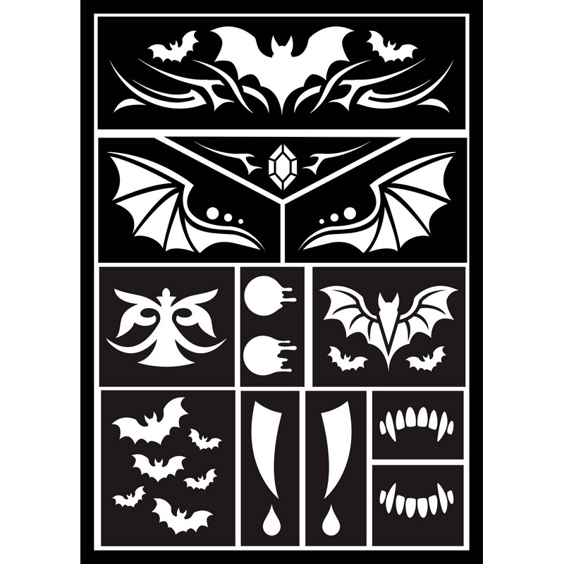 Vampyr Sminkeskabelon | Vampyr Sminke / Makeup - Makeup & Negle - Temashop