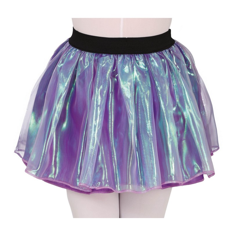 Ballerina Børneskørt Iriserende Lilla | Ballerina Bukser / Skørt / Shorts - Beklædning - Temashop