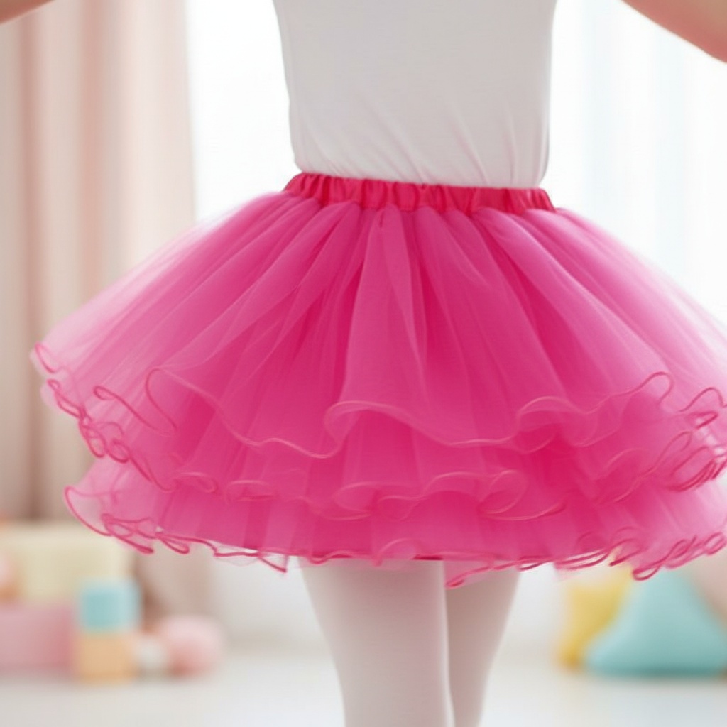 Børnetylskørt Pink | Pink tema Bukser / Skørt / Shorts - Beklædning - Temashop