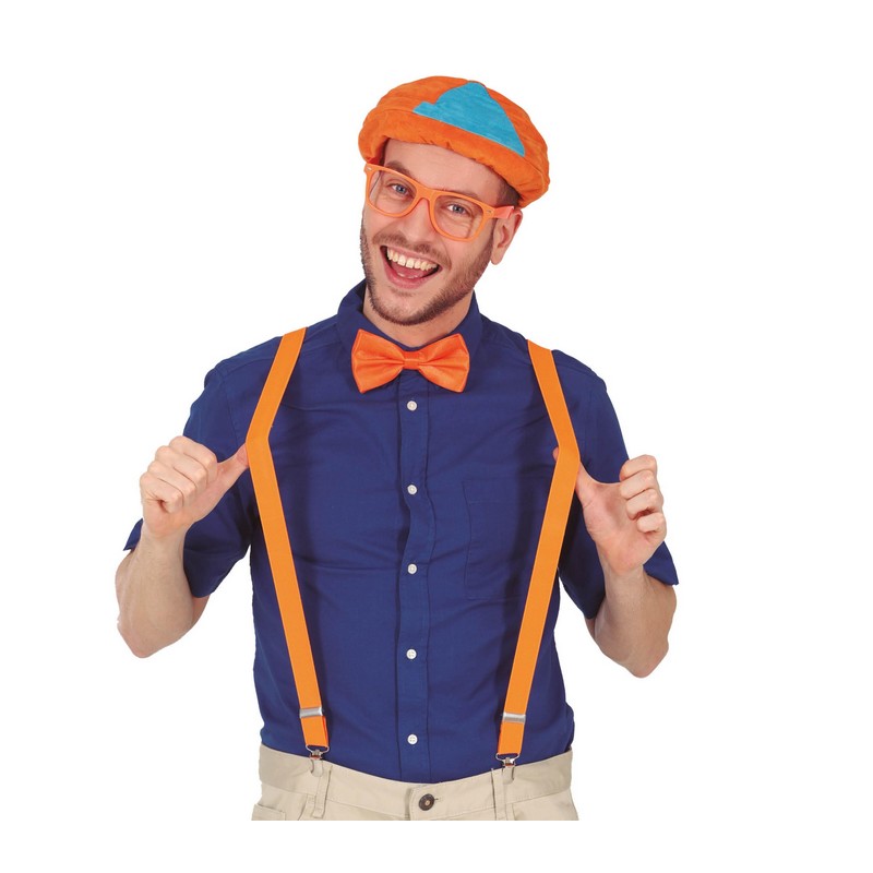 Orange Partyaccessories Sæt | Orange tema Tilbehørskit - Kropstilbehør - Temashop