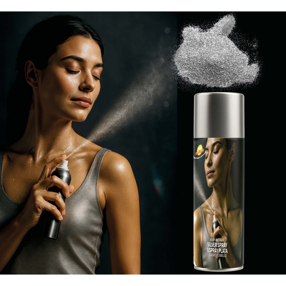 Kropsspray Sølv | Sølv tema Sminke / Makeup - Makeup & Negle - Temashop