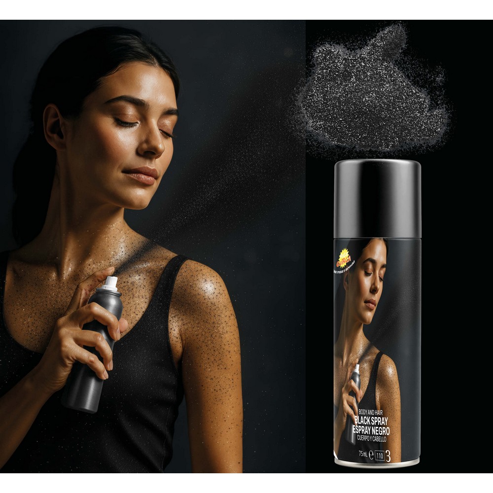Kropsspray Sort | Sort tema Sminke / Makeup - Makeup & Negle - Temashop