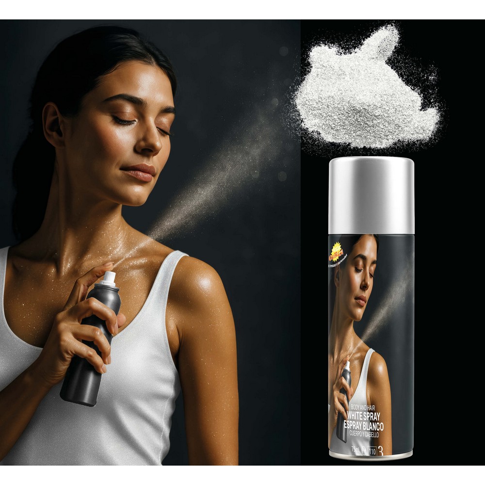 Kropsspray Hvid | Hvidt tema Sminke / Makeup - Makeup & Negle - Temashop