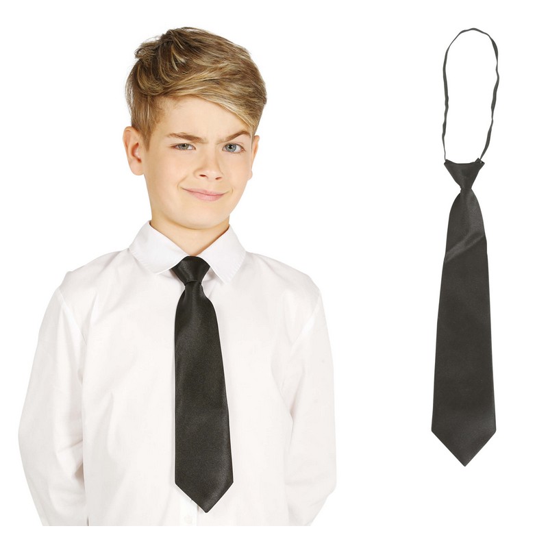 Børneslips Sort | Gentleman Slips - Beklædning - Temashop