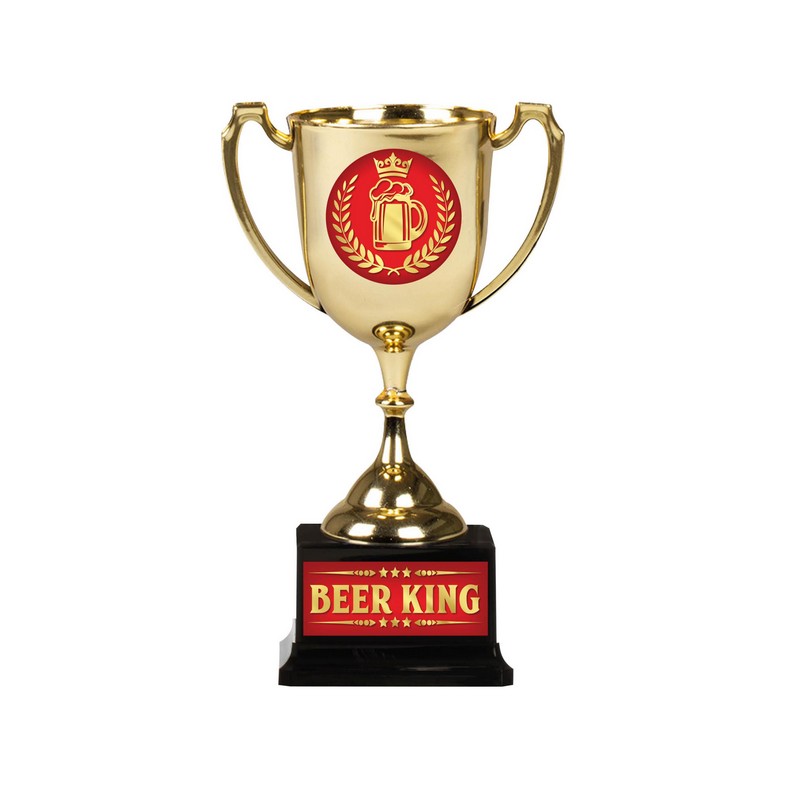 Beer King Pokal - 1 stk | Drinks Trofæer / Medaljer - Temashop