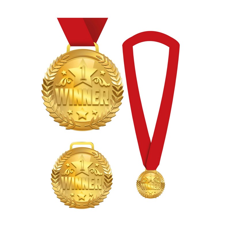 Winner Medalje Guld | OL Trofæer / Medaljer - Festtilbehør - Temashop