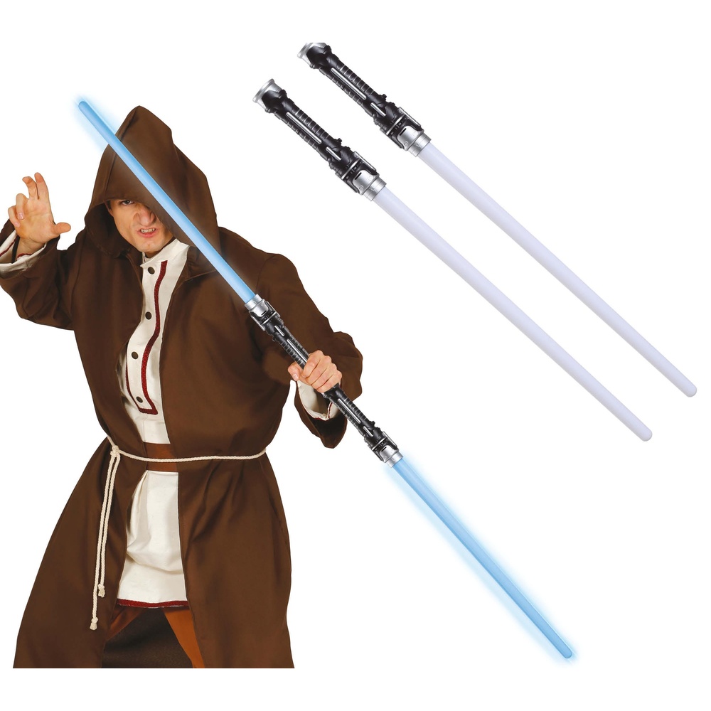 Dobbelt Lyssværd Blå (65 cm) | Star Wars Våben - Kropstilbehør - Temashop