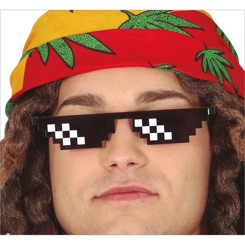 Thug Life Pixel Briller | Spil Briller - Hovedtilbehør - Temashop