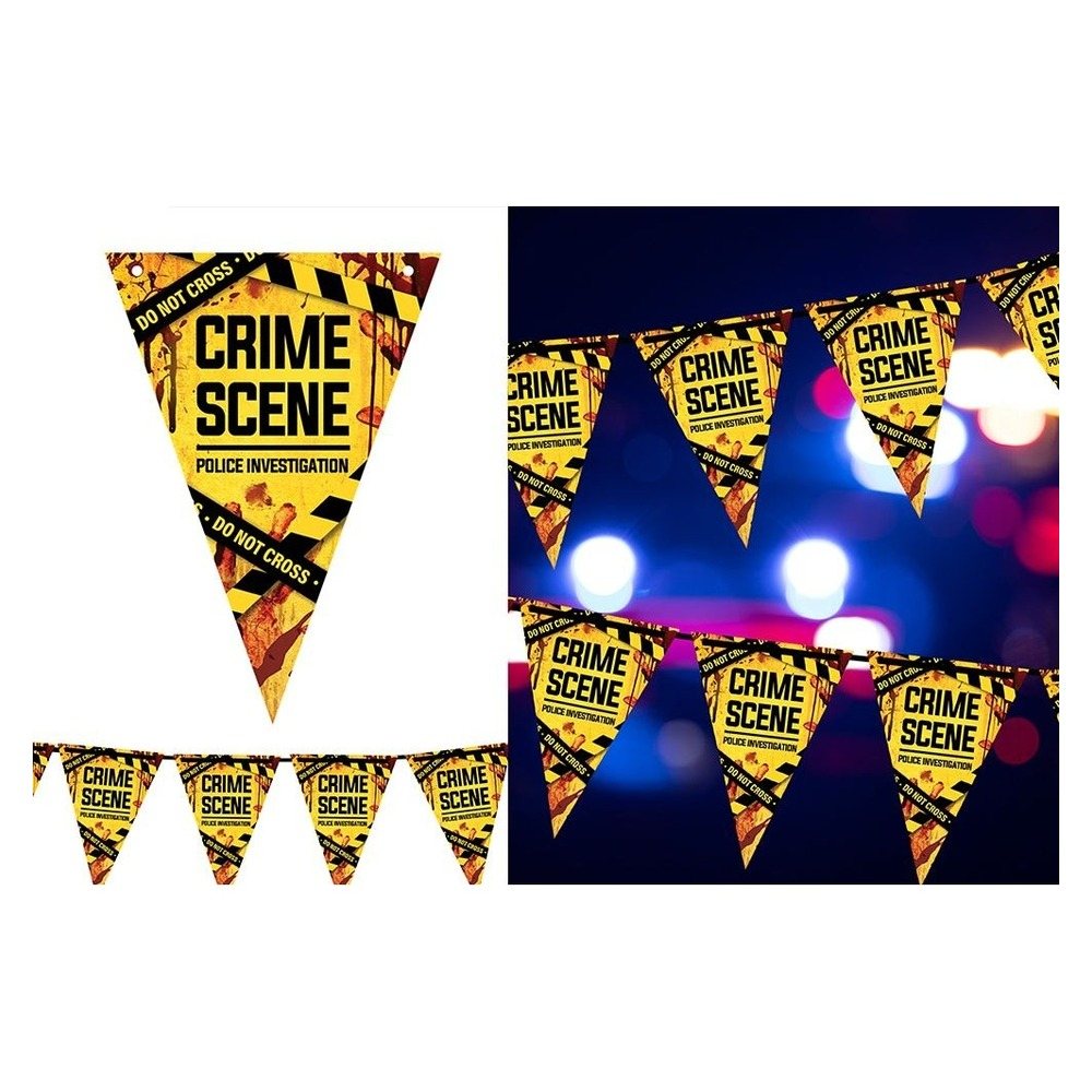 Crime Scene Vimpelguirlande