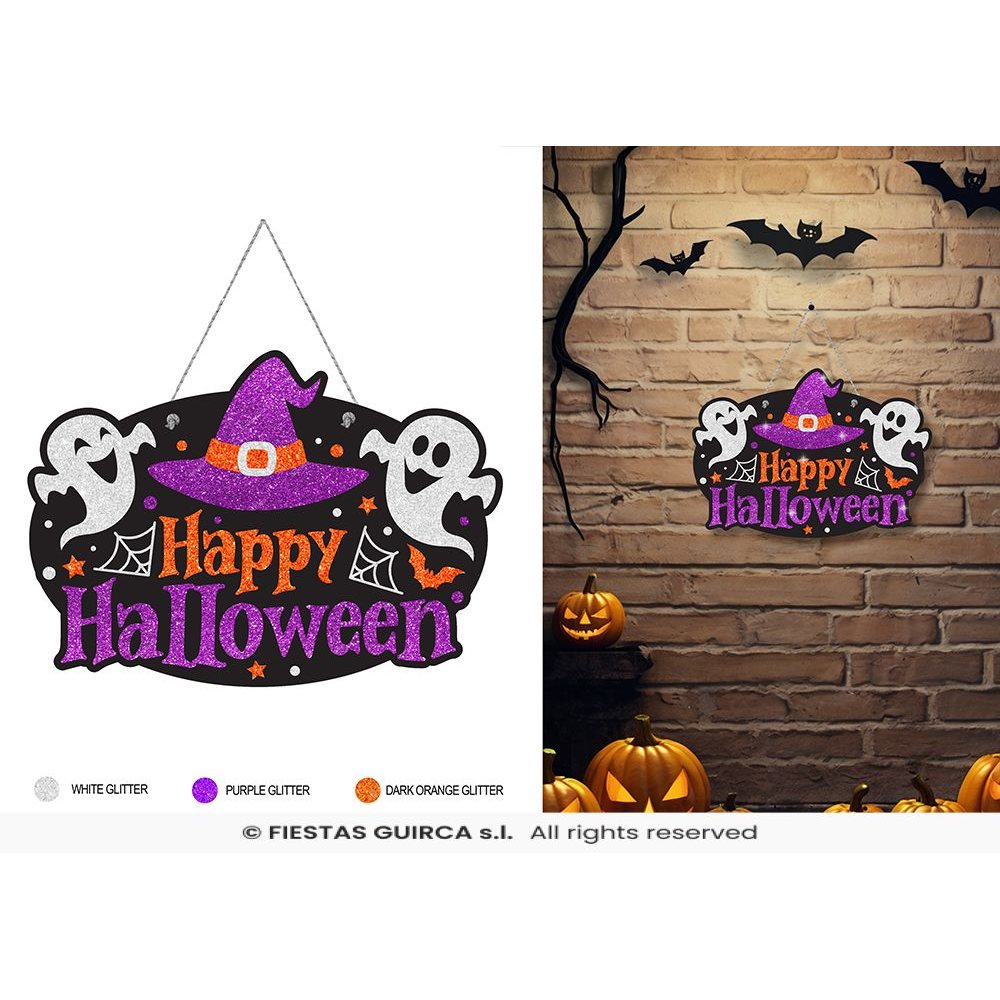 Happy Halloween Træskilt