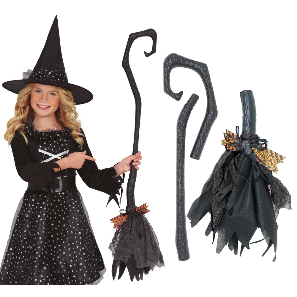 Heksekost Til Børn (90 cm) | Heks Stokke / Stave - Kropstilbehør - Temashop