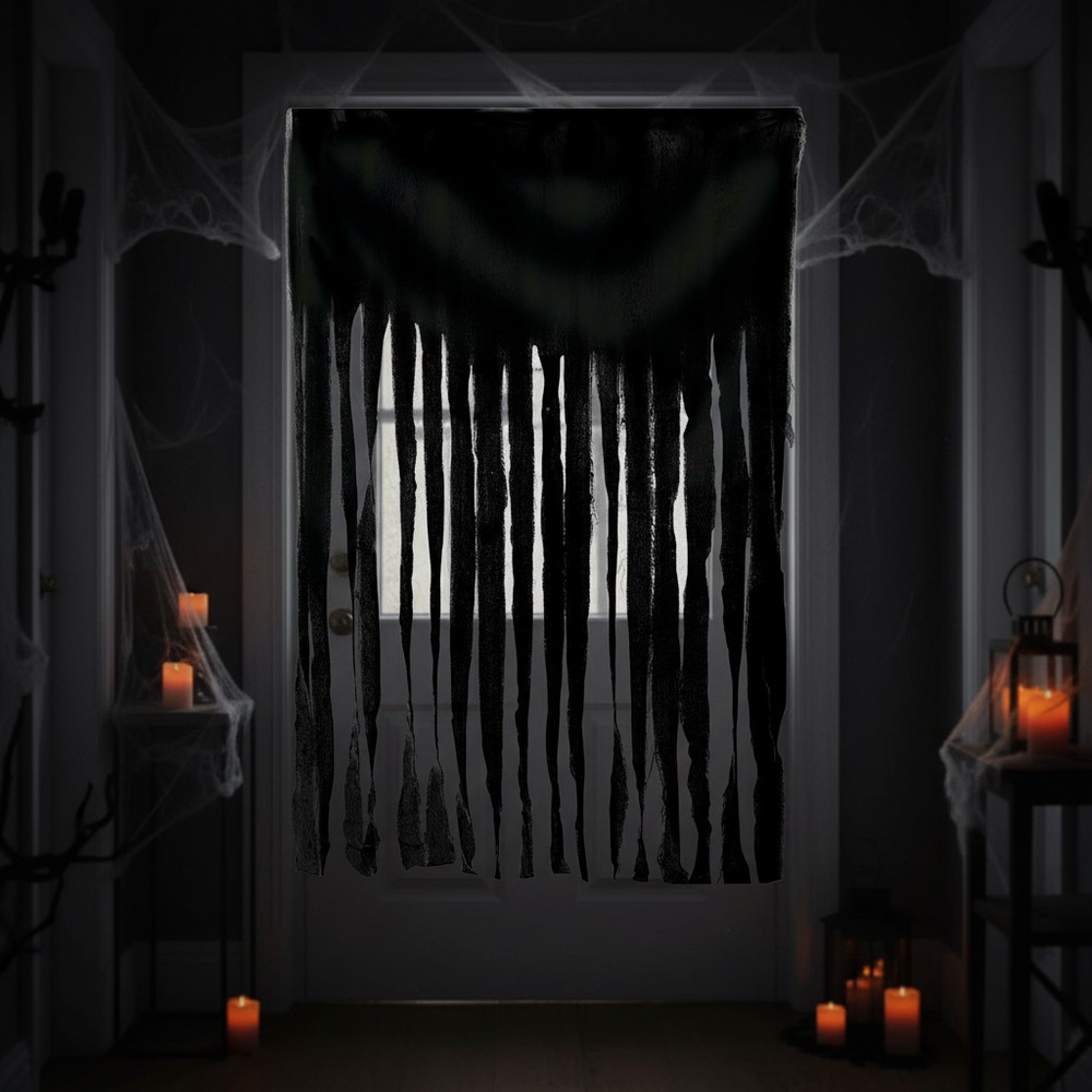 Halloween Dørgardin Sort