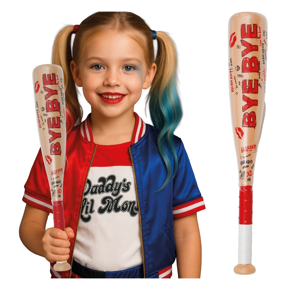 Harley Klovn Legetøjs Baseballbat (47 cm) | Harley Quinn Våben - Kropstilbehør - Temashop