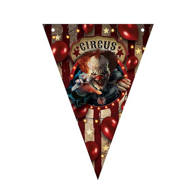 Halloween Cirkus Vimpelguirlande