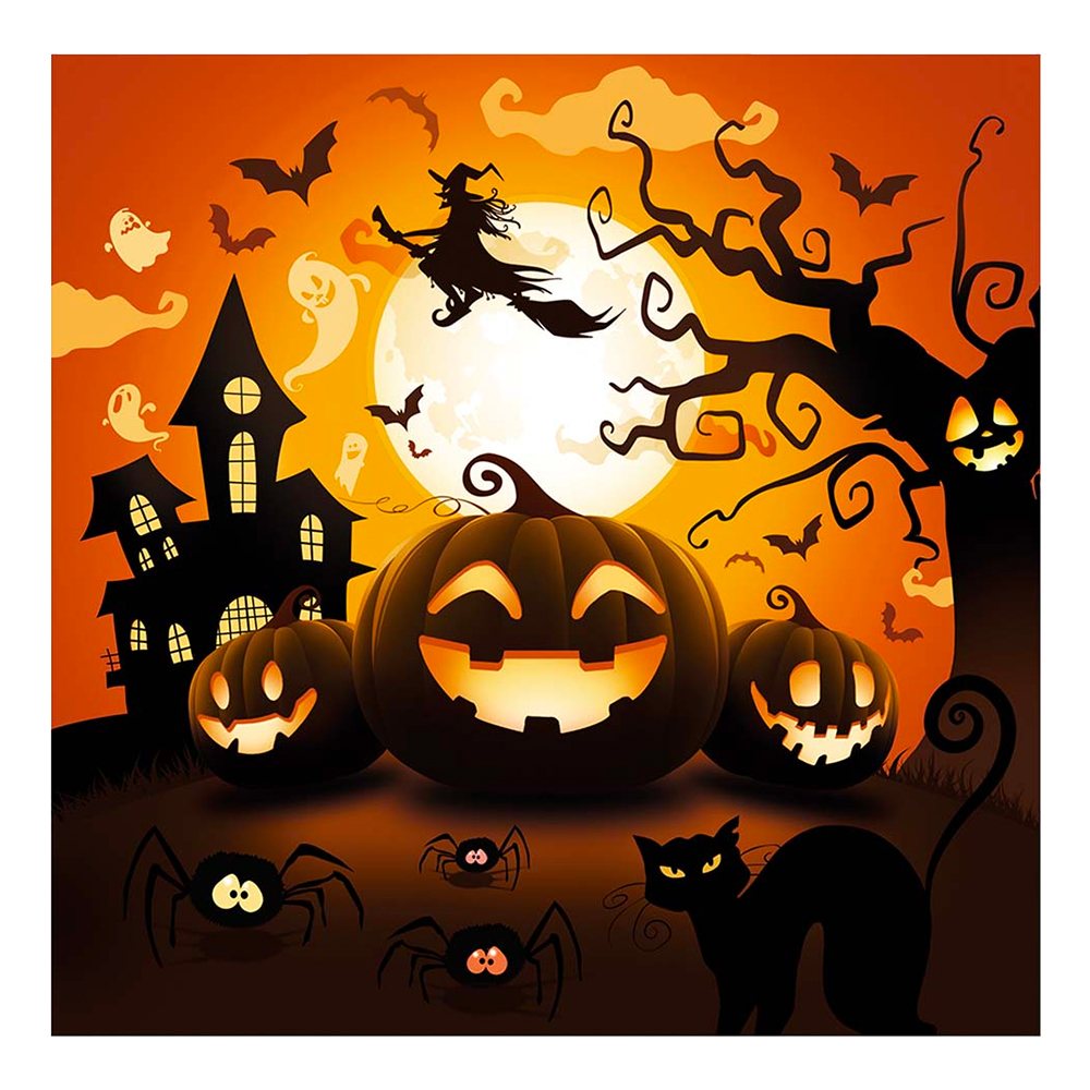 Halloween Græskar Servietter - 12 stk | Græskar Servietter - Temashop
