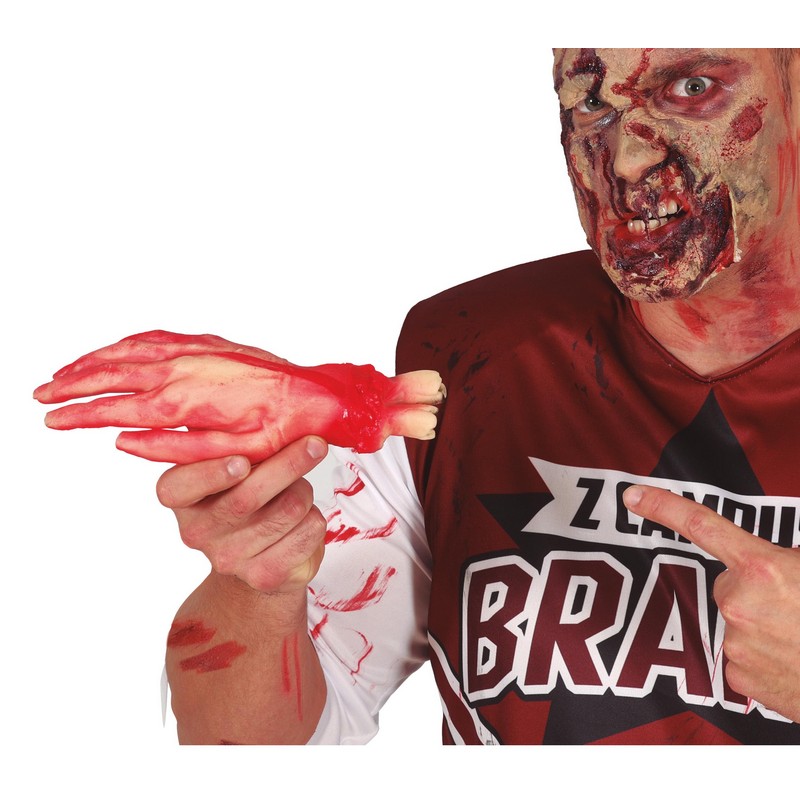 Afskåret Latex Zombiehånd