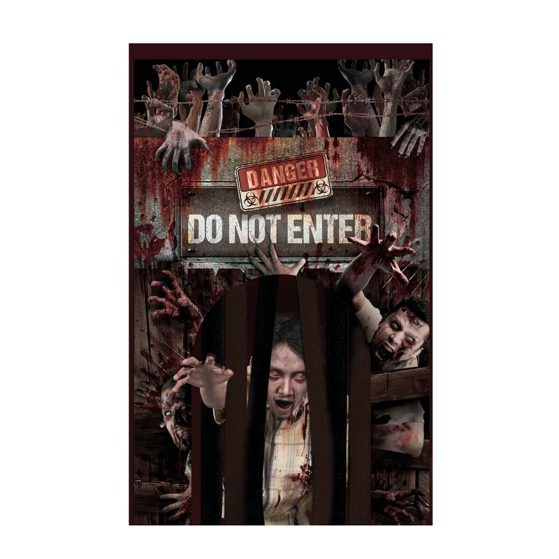 Zombie Do Not Enter Dørgardin