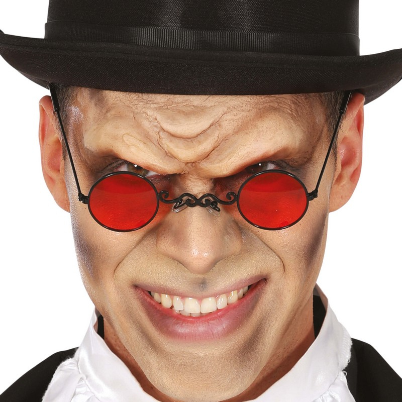 Retro Vampyr Briller Rød | Vampyr Briller - Hovedtilbehør - Temashop