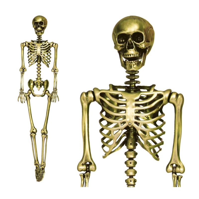 Lifesize Skelet Guld