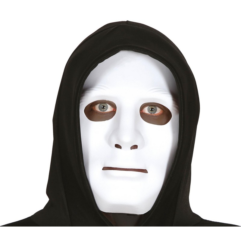Anonym Halloweenmaske Hvid