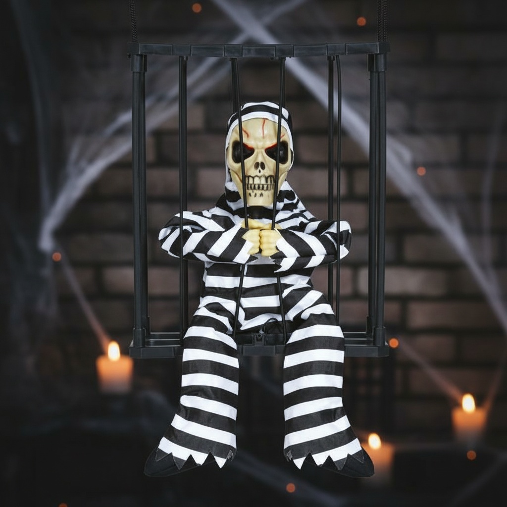 Fængslet Skelet Med Lyd & Lys