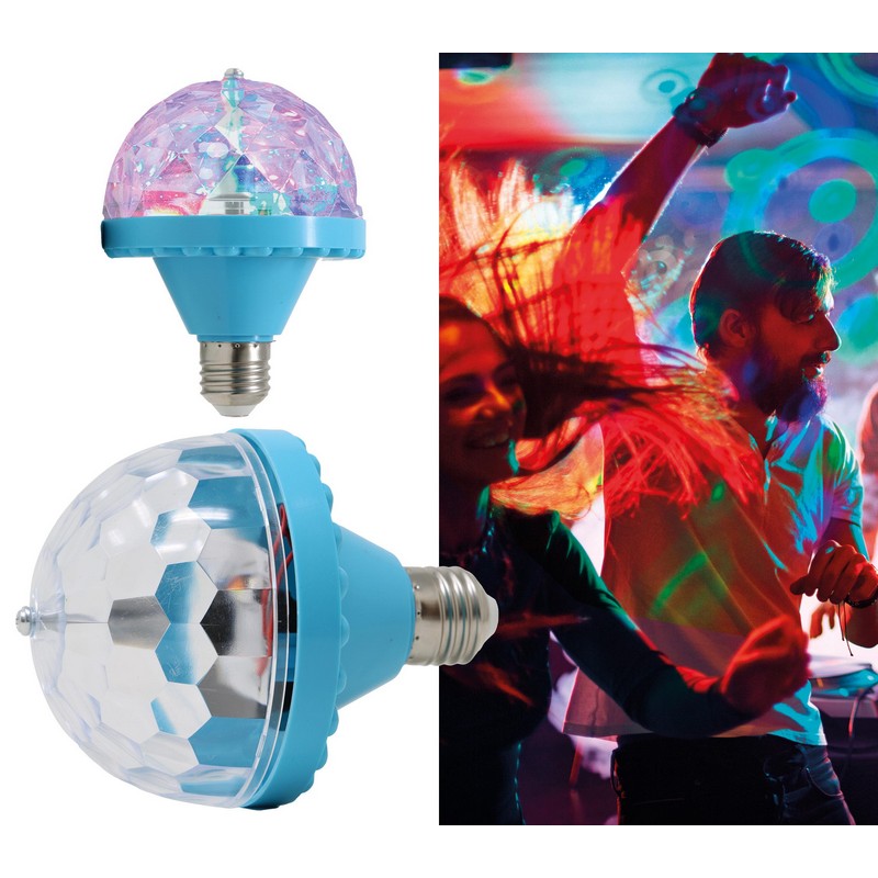 Diskolampe RGB Pære - 1 stk - Temashop