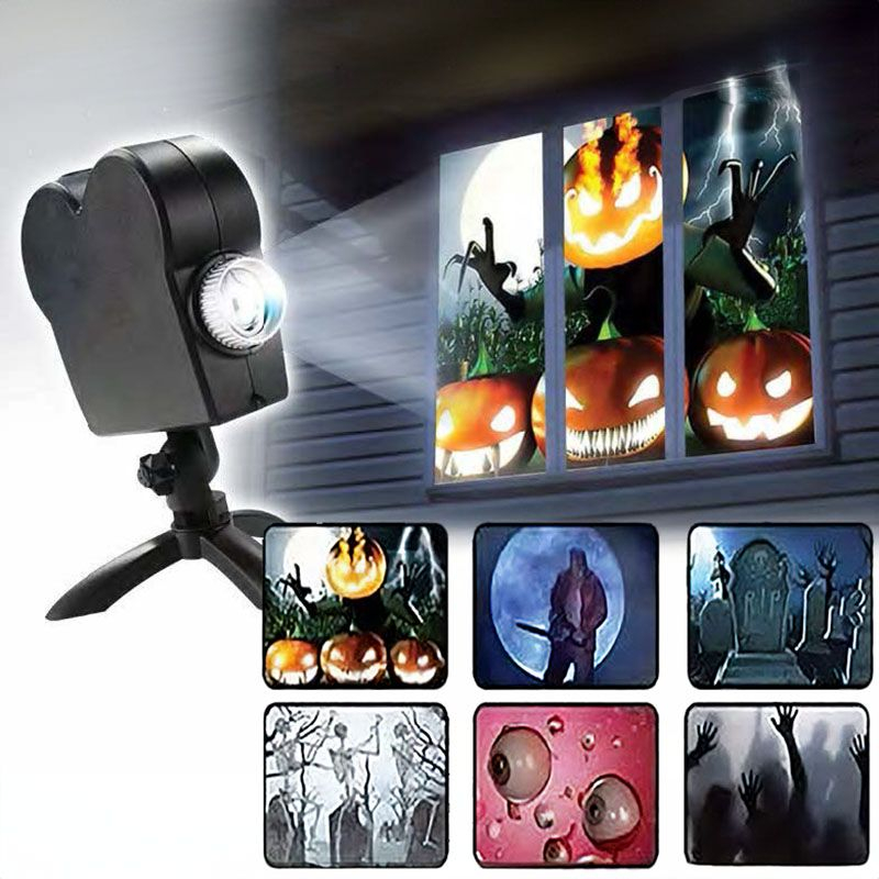 Vindueprojektør Halloween & Jul