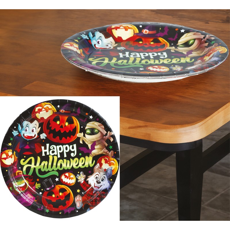 Little Monster Halloween Paptallerkener