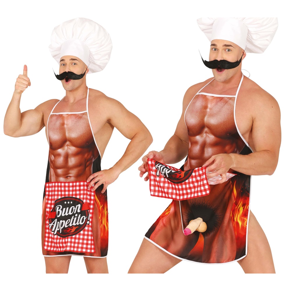 Buon Appetito Forklæde Med Overraskelse (24.1 x 19.4 x 4.6 cm) | Bachelor Forklæder - Beklædning - Temashop