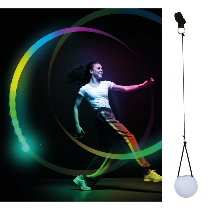 LED Poi Dansebold | UV / Neon Lyseffekter - Festtilbehør - Temashop