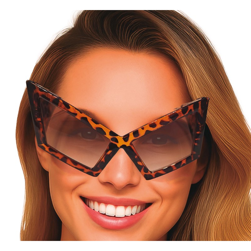 Leopard Cat-Eye Solbriller | 50'erne Rock n' Roll Briller - Hovedtilbehør - Temashop