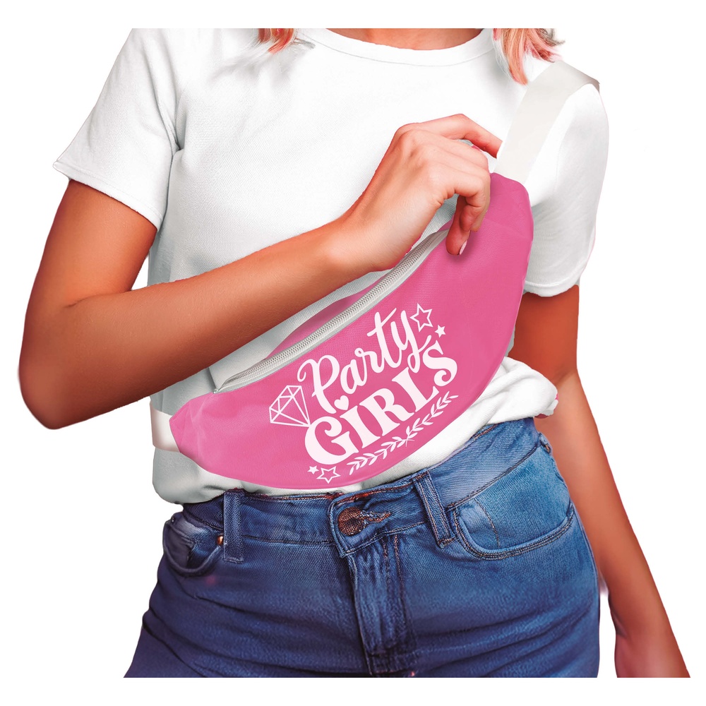 Party Girl Bæltetaske Lyserød | Bachelorette Taske / Pung - Kropstilbehør - Temashop